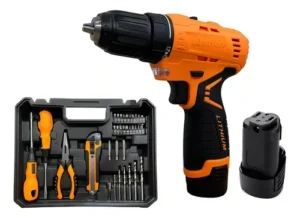 BAT - ATORNILLADOR TAL.LUSQTOFF 12V 10MM 2BAT Y CARG C/HERRAMIENTAS