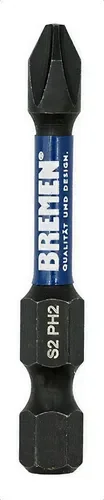 PUNTA P/ATORNILLADOR IMPACTO PH2 50MM 1/4 BREMEN X UNI