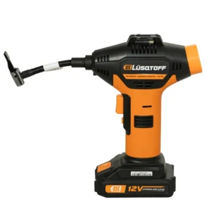 BAT - INFLADOR LUSQTOFF 12V C/ 1BAT Y CARG 12V Y 220V
