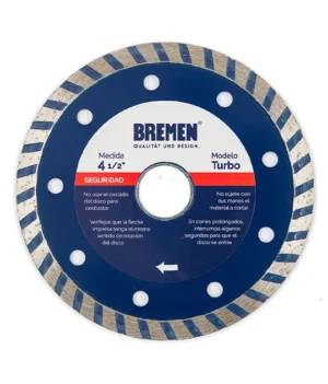 DISCO BREMEN MUELAS DIAMANTADAS TURBO 4"