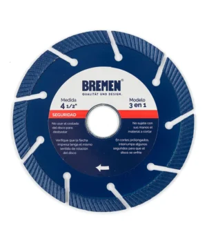 DISCO DIAMANTADO BREMEN 3 EN 1  4.1/2
