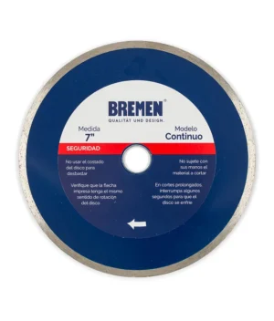 DISCO DIAMANTADO BREMEN CONTINUO 180MM