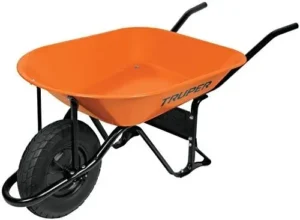 CARRETILLA CHAPA TRUPER 65L NARANJA R/SOLIDA