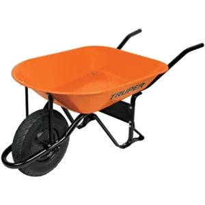CARRETILLA CHAPA TRUPER 65L NARANJA R/NEUMATICA