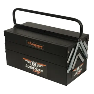 CAJA HERRAMIENTAS LUSQTOFF 64PZS T/FUELLE METALICA