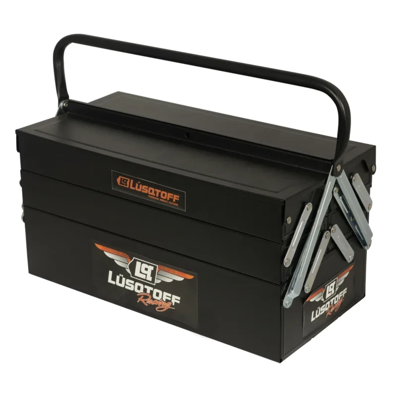 CAJA HERRAMIENTAS LUSQTOFF 64PZS T/FUELLE METALICA