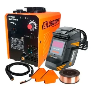 SOLDADORA LUSQTOFF MIG FLUX MIG-150 + ALAMBRE+MASC+ESC (0.6-1.0)