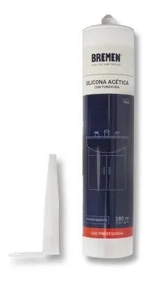 SELLADOR SILICONA ACETICA BREMEN TRANSPARENTE 280ML